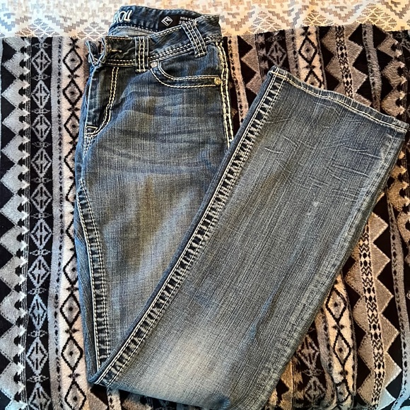 Rock & Roll boot cut jeans. Mid rise - Picture 1 of 3